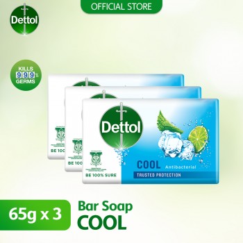 Dettol Body Soap Cool 65g x 3's