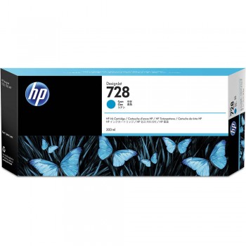 HP 728 300-ml Cyan DesignJet Ink Cartridge (F9K17A)