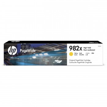 HP 982X High Yield Yellow Original PageWide Cartridge