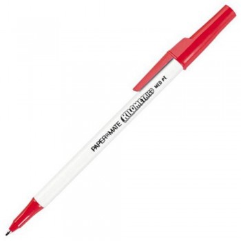 Papermate Kilometrico Ball Point Pen - 1.0mm RED (Item No: A04-02 KLMRD) A1R1B39