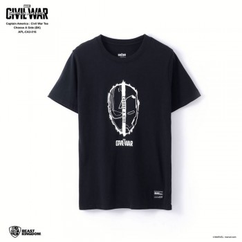 Marvel Captain America: Civil War Tee Choose A Side - Black, Size XL (APL-CA3-016)