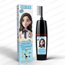 DEXE Colour Comb Packing Hair Color Shampoo 100+100ml (Brown Black)