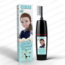 DEXE Colour Comb Packing Hair Color Shampoo 100+100ml (Chestnut Brown)