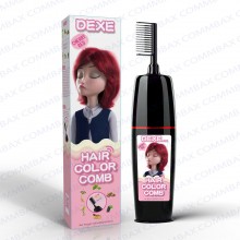 DEXE Colour Comb Packing Hair Color Shampoo 100+100ml (Cherry Red)
