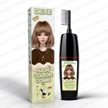 DEXE Colour Comb Packing Hair Color Shampoo 100+100ml (Light Brown)