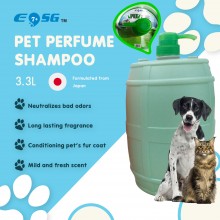 EOSG 7+ Pet Shampoo Perfume Alkaline Shampoo for Dog, Cat & Small Animal (3.3L) - Mild Alkaline Pets Shampoo, Formulated from Japan 3300ml